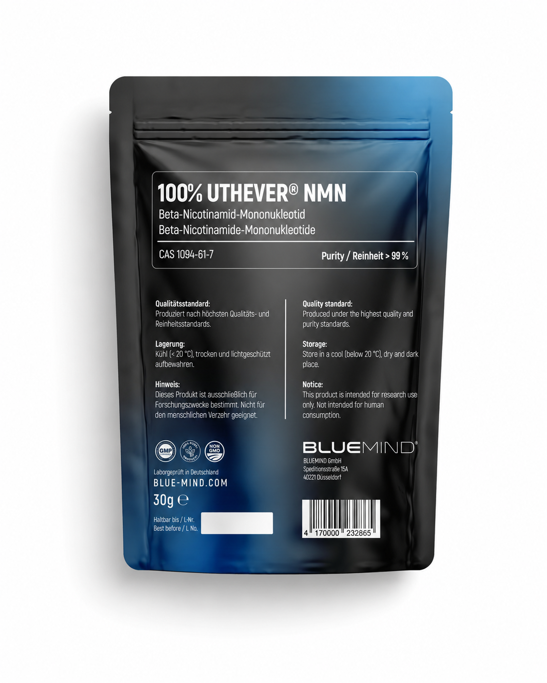 NMN Pulver – Uthever® | 30 g